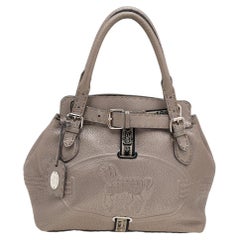 Fendi Graue Selleria Villa Borghese Tote