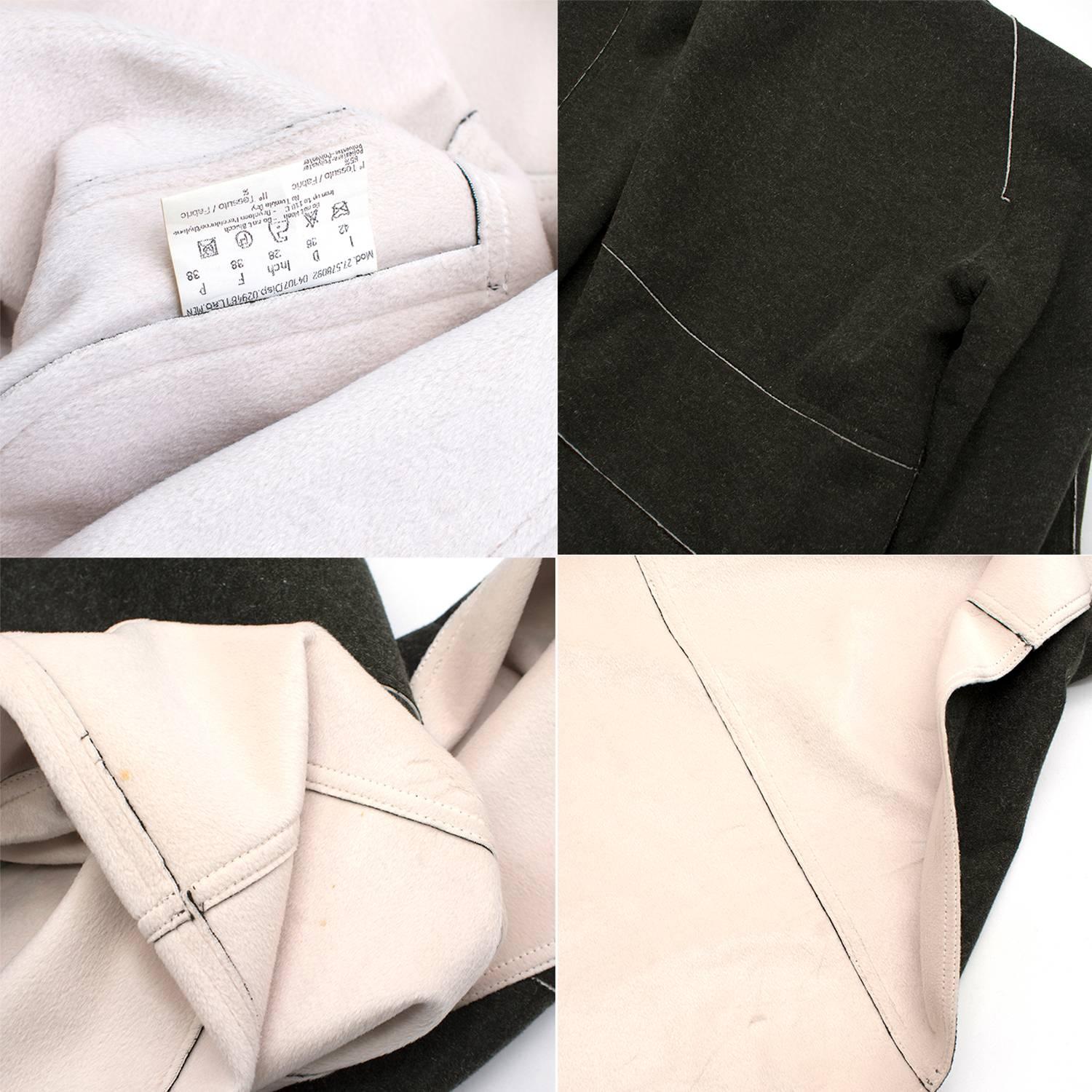 Fendi Grey Wool Coat US 6 For Sale 3