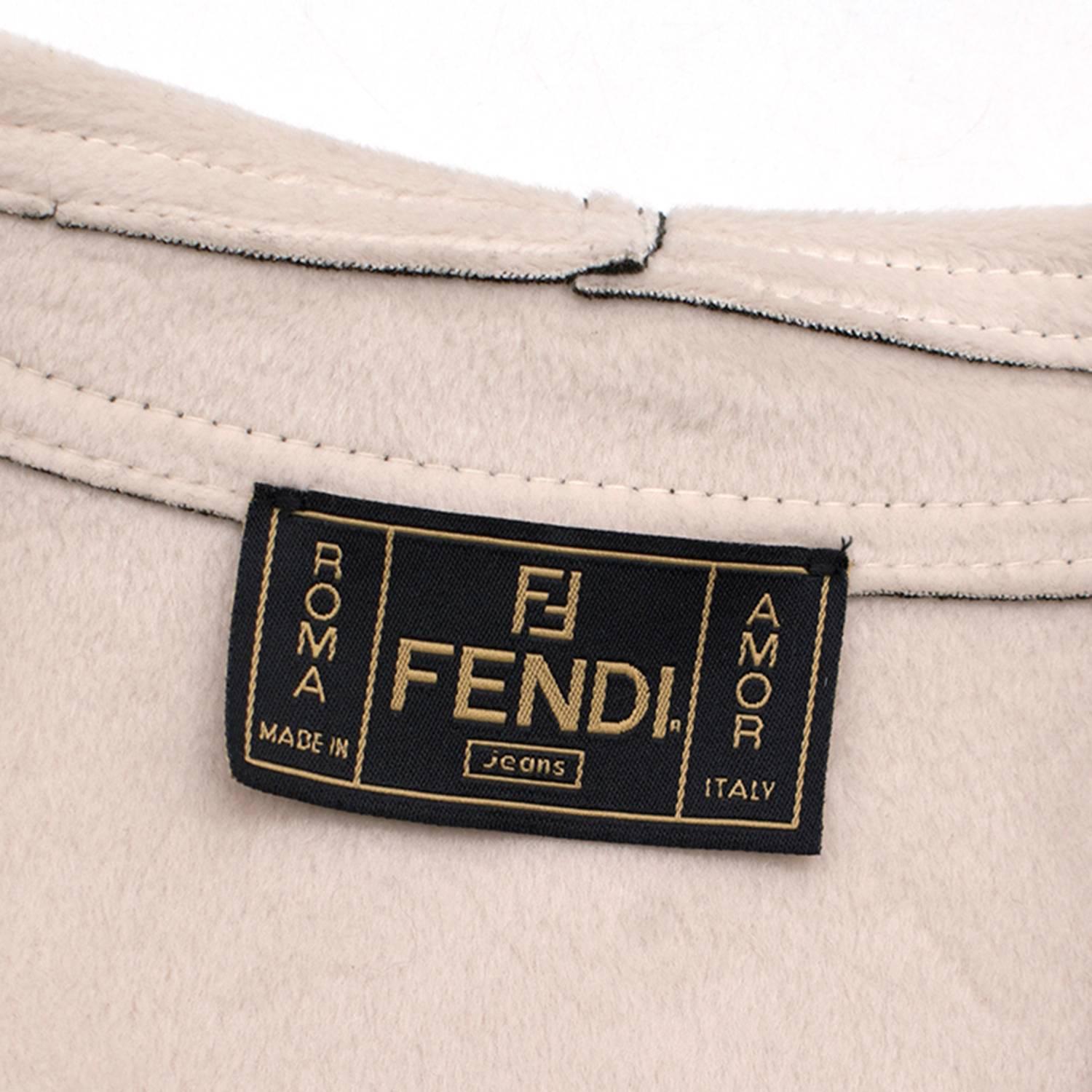 Fendi Grey Wool Coat US 6 For Sale 1
