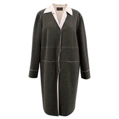 Fendi Grey Wool Coat US 6