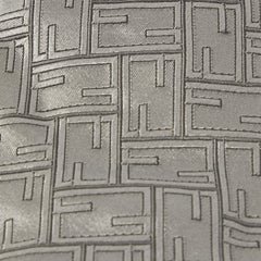 Fendi Grey Zucca Jacquard Silk Traditional Tie