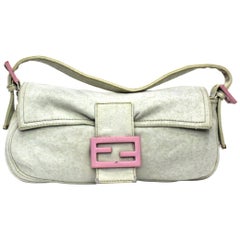 Fendi Heavenly Cotton Shoulder Bag