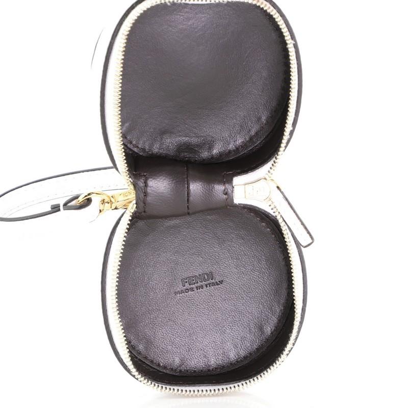 Fendi Help Bag Charm Zucca Embossed Leather 1