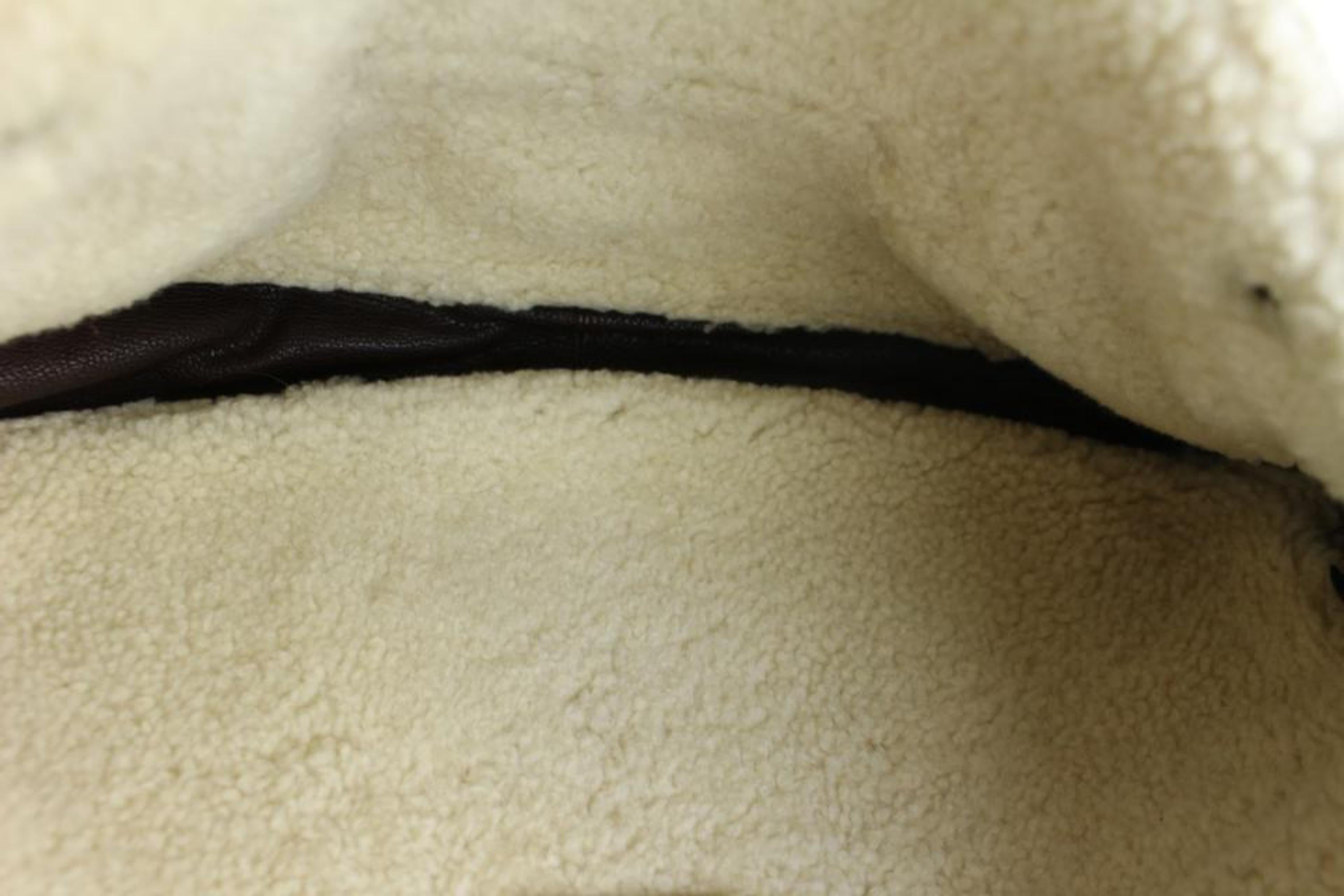 Women's Fendi Hobo 228033 Brown Shearling Shoulder Bag For Sale