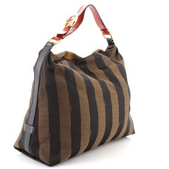 Fendi Hobo Pequin Canvas Large