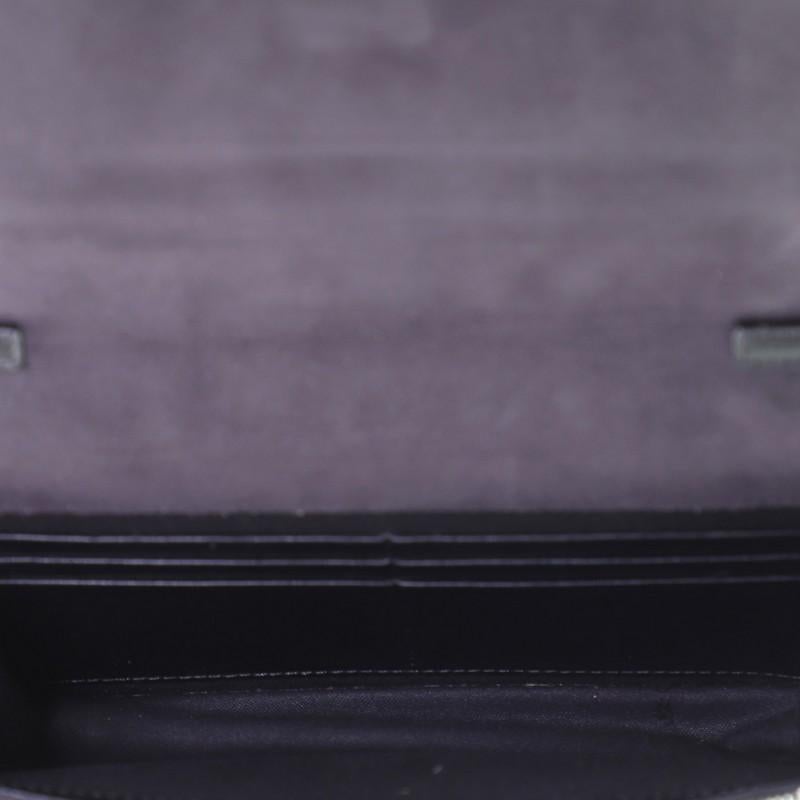 Black Fendi Hypnoteyes Wallet on Chain Leather