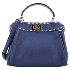 Fendi  Ikonische Selleria Peekaboo Tasche aus Leder Mini