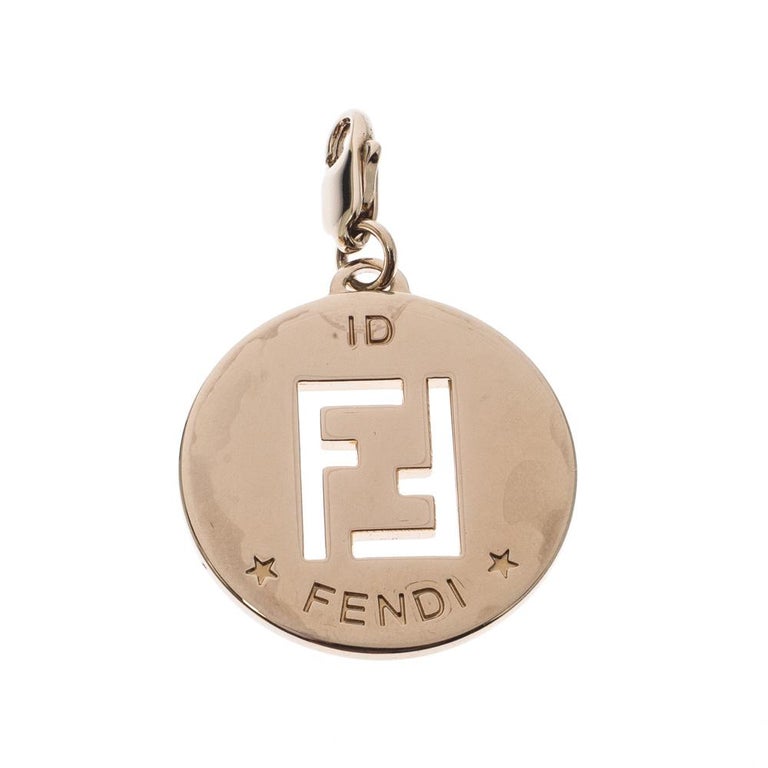 Fendi Identification Gold Tone Pendant Charm For Sale at 1stDibs | fendi  identification pendant, fendi pendant, fendi id pendant