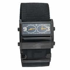 Fendi  Ion-Plated Stainless Steel Canvas Zip Code Women's Wristwatch 45.50 mm