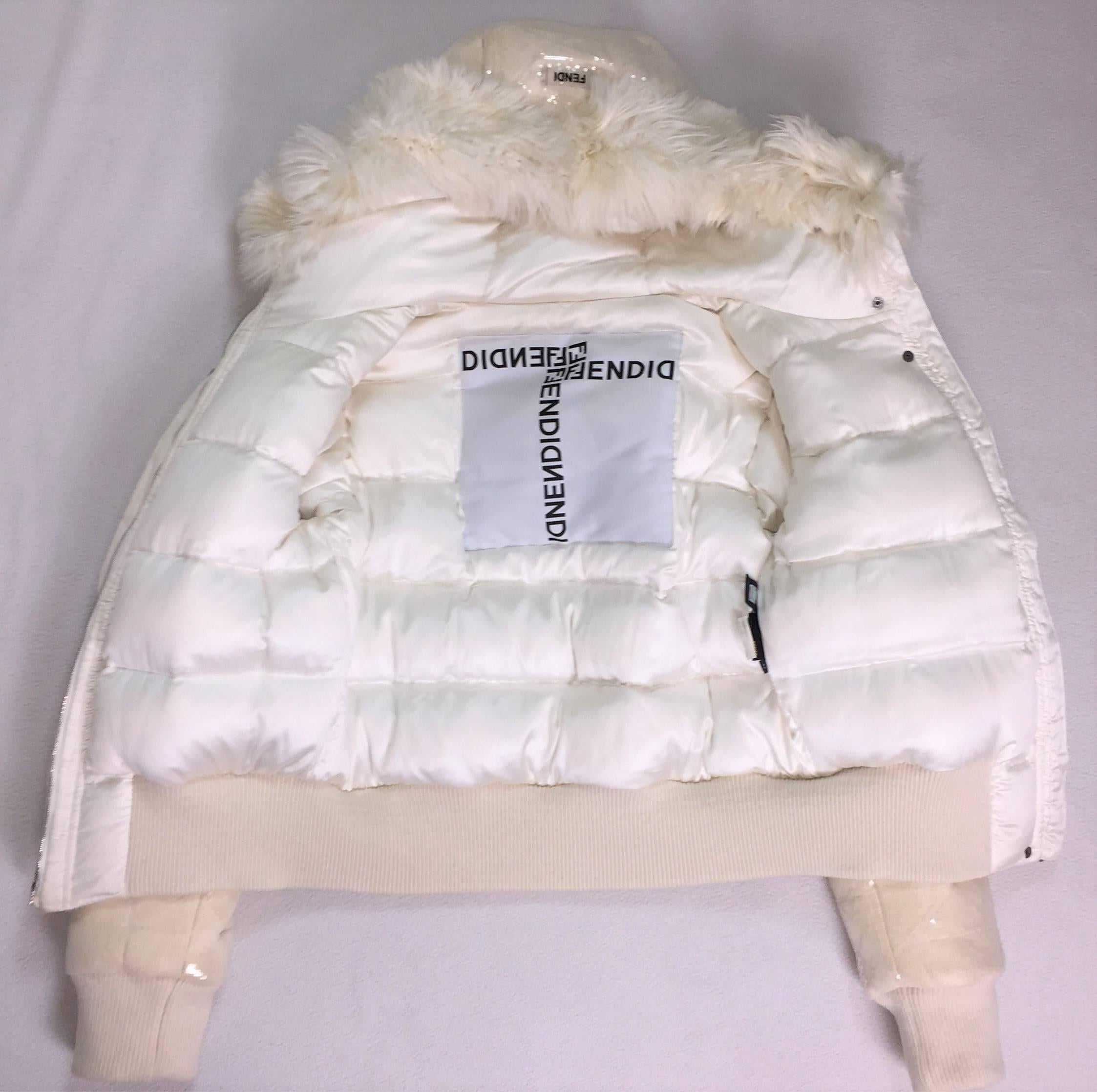 coat ivory hoodie