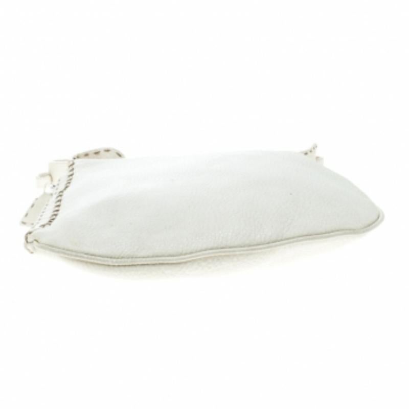Fendi Marfil Selleria Piel Pequeña Oyster Hobo en venta 2