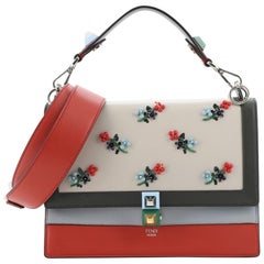 Fendi Kan I Bag Beaded Leather Medium
