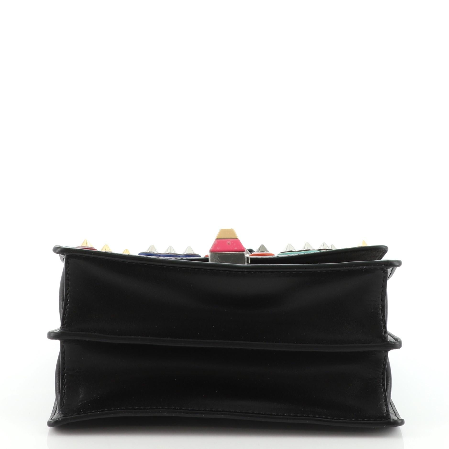 Women's or Men's Fendi Kan I Bag Embellished Applique Leather Small