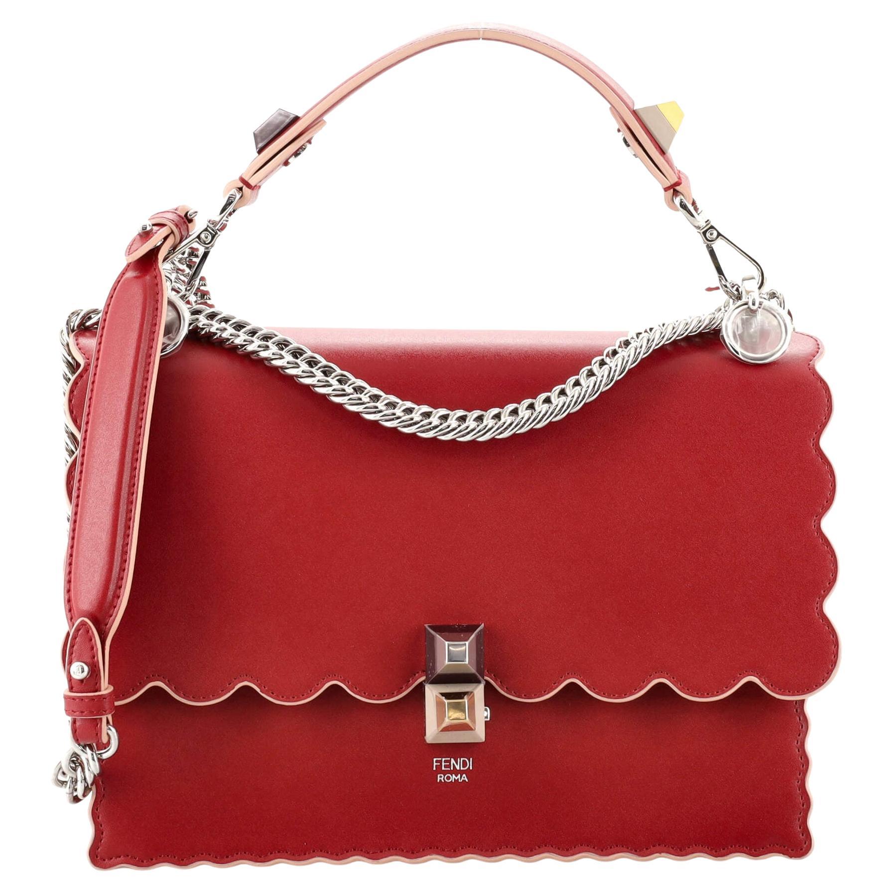 Fendi Kan U Shoulder Bag Leather Small at 1stDibs