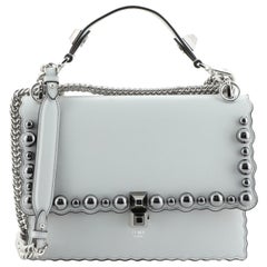 Fendi Kan I Bag Pearl Embellished Leather Medium