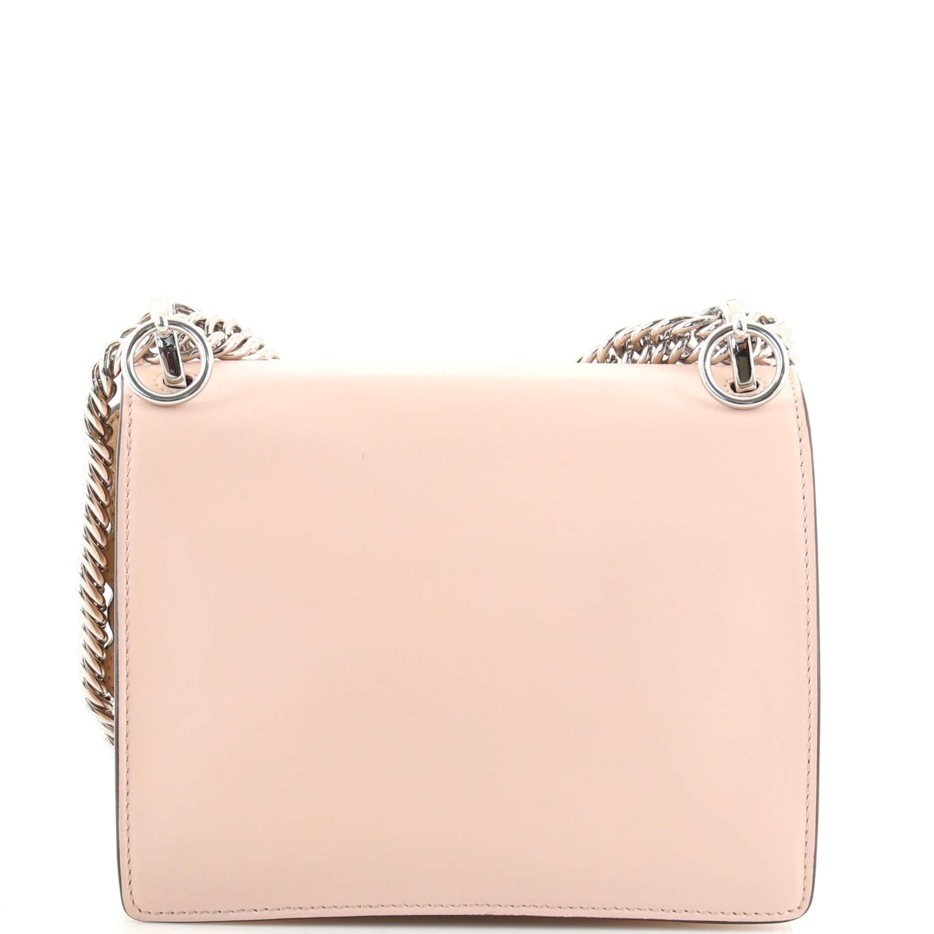 Women's or Men's Fendi Kan I Bag Pearl Embellished Leather Small