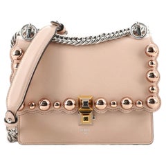 Fendi Kan I Bag Pearl Embellished Leather Small