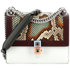 Fendi Kan I Bag Python and Leather Small