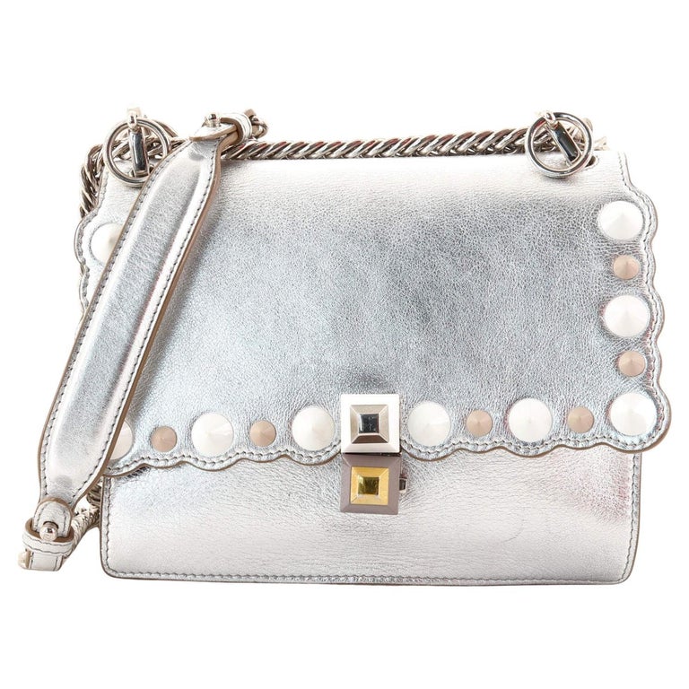 Fendi Kan I Bag Studded Leather Small For Sale At 1Stdibs