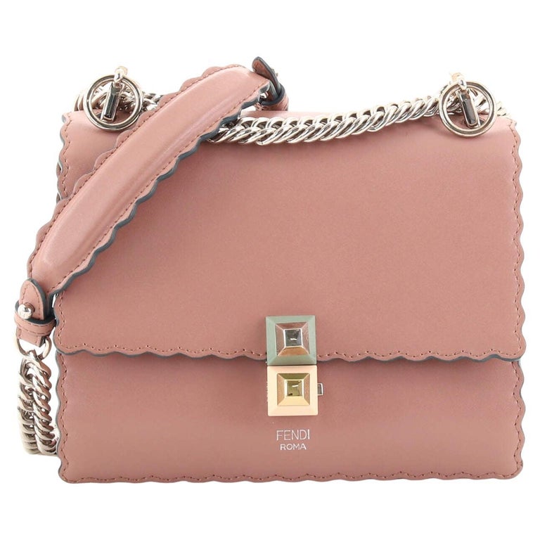 Fendi Kan I Bag Studded Leather Small For Sale at 1stDibs