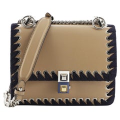 Fendi Kan I Bag Whipstitch Leather Small