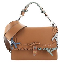 Fendi Kan I Bow Bag Whipstitch Leather Medium