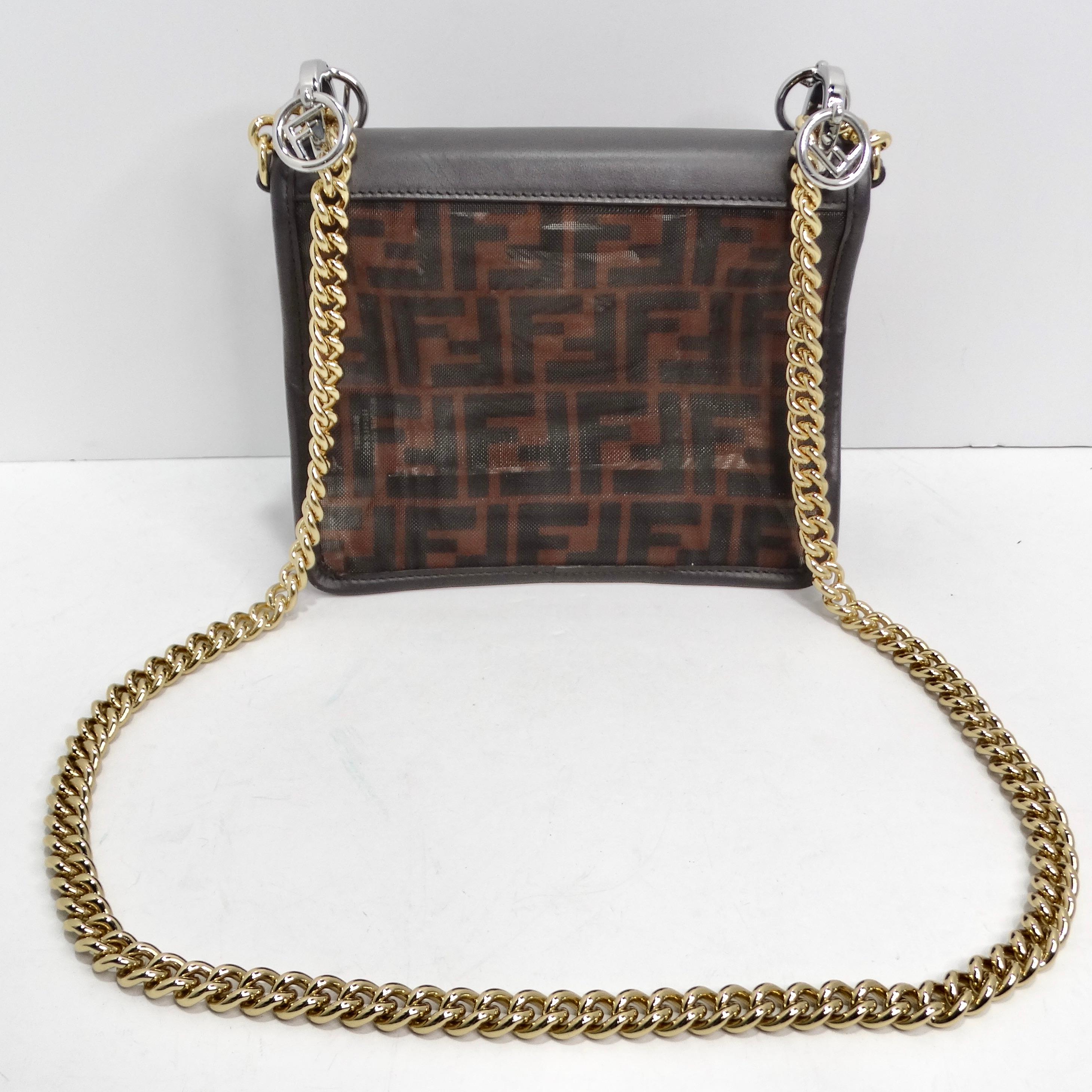 Fendi Kan I F Chain Shoulder Bag In Excellent Condition For Sale In Scottsdale, AZ