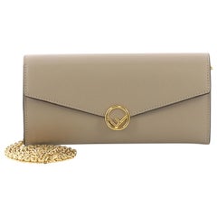Fendi Kan I F Continental Wallet on Chain Leather