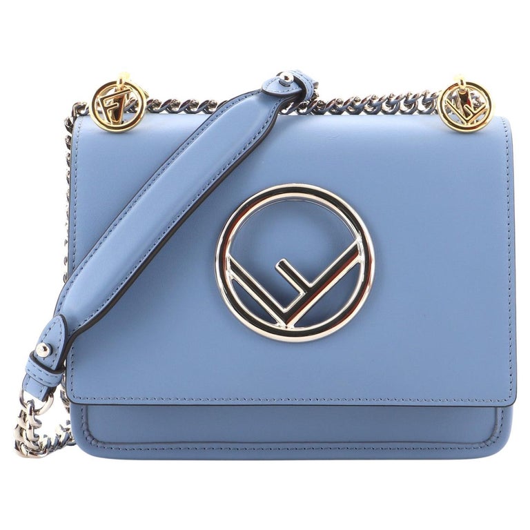Fendi Kan I F Shoulder Bag Leather Small For Sale at 1stDibs