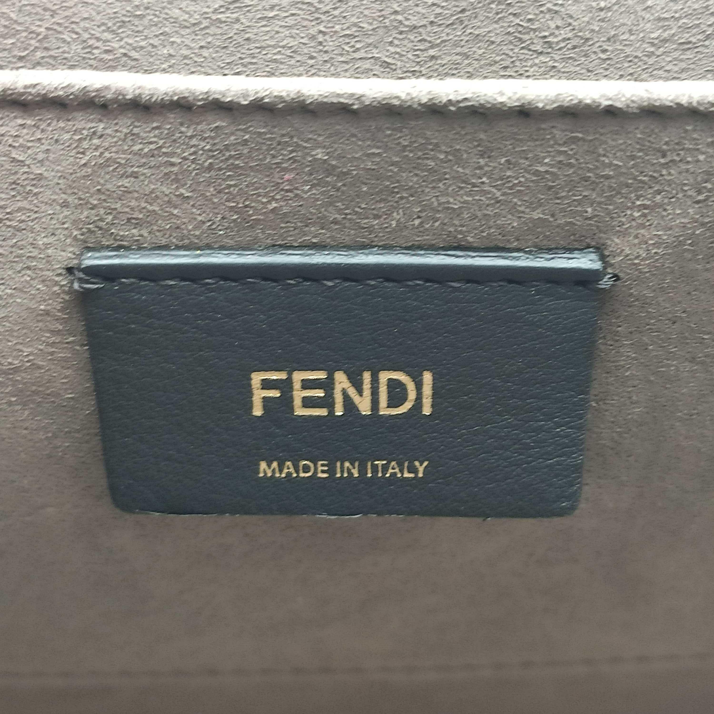 FENDI Kan I Handbag in Pink Leather 2