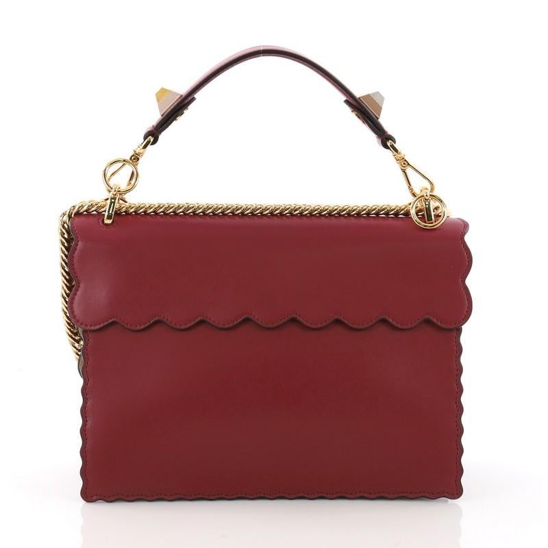 Fendi Kan I Handbag Leather Medium In Excellent Condition In NY, NY
