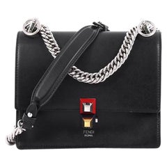 Fendi Kan I Handbag Leather Small