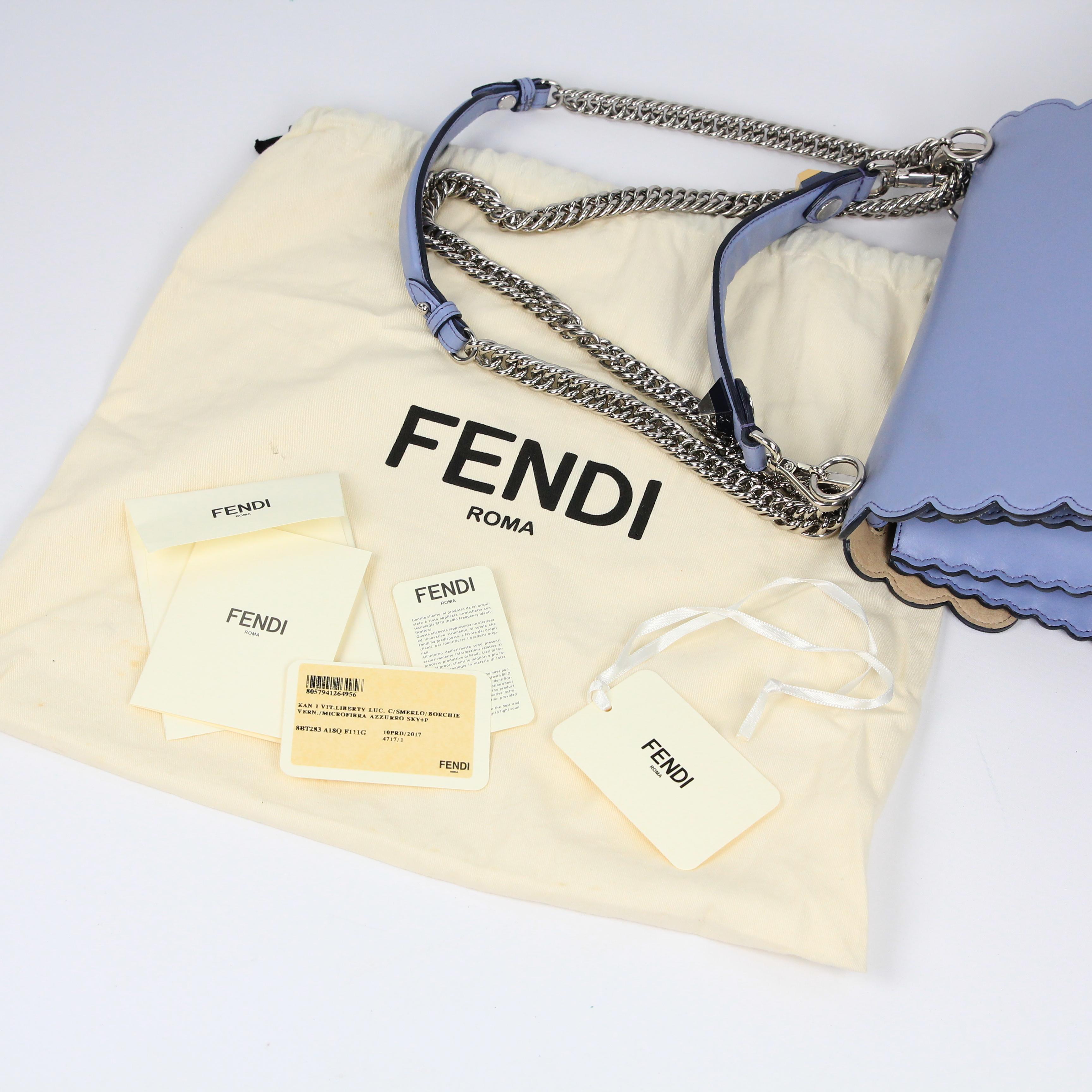  Fendi Kan I leather handbag For Sale 16