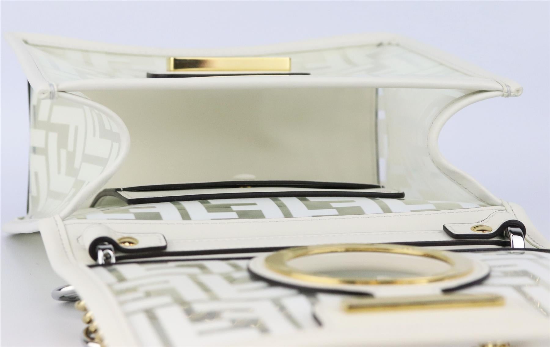 Fendi Kan I Borsa a tracolla piccola in pelle e PVC FF In condizioni ottime a London, GB