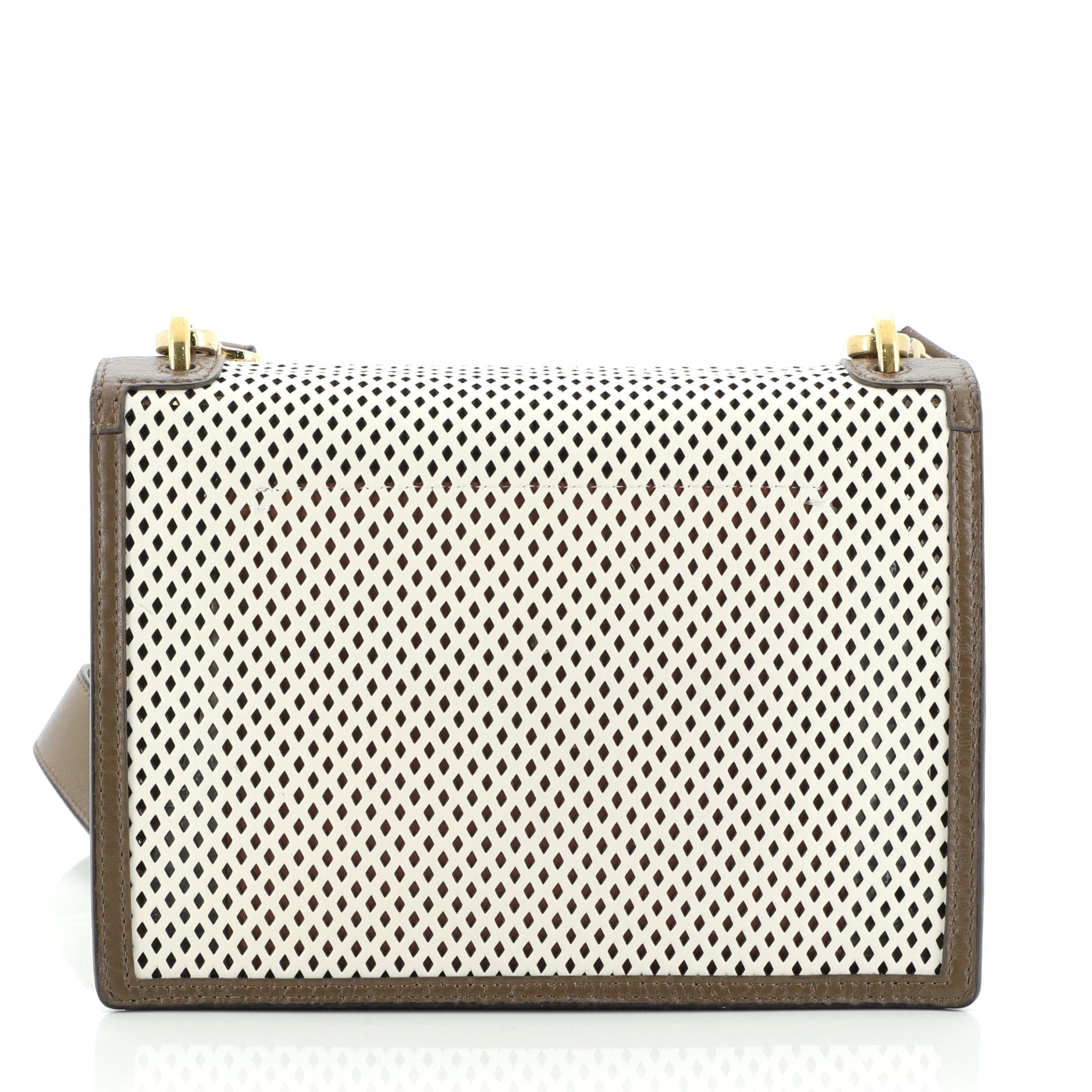 fendi kan u medium leather shoulder bag