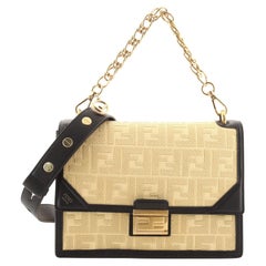 Fendi Kan U Shoulder Bag Zucca Raffia Medium