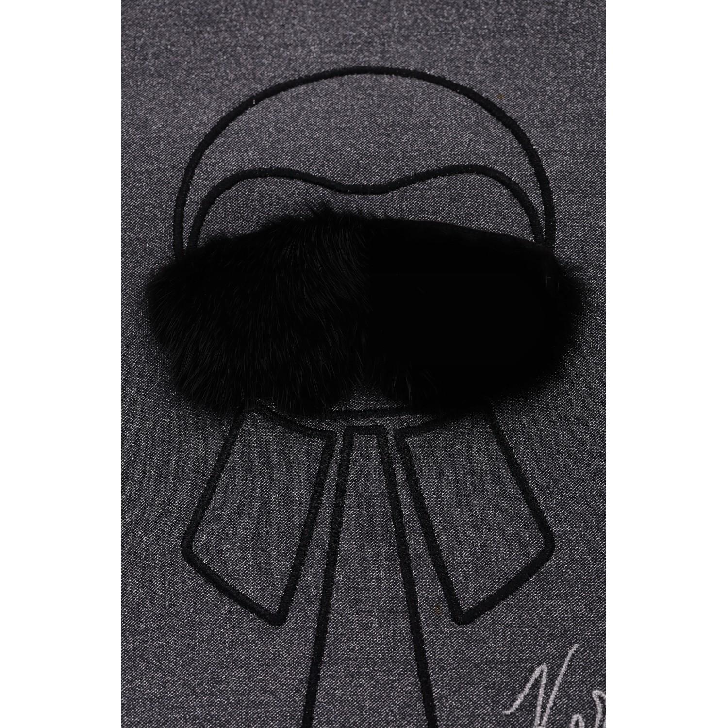 Donna Felpa Karl Lagerfeld for Fendi ricamata e laminata in vendita