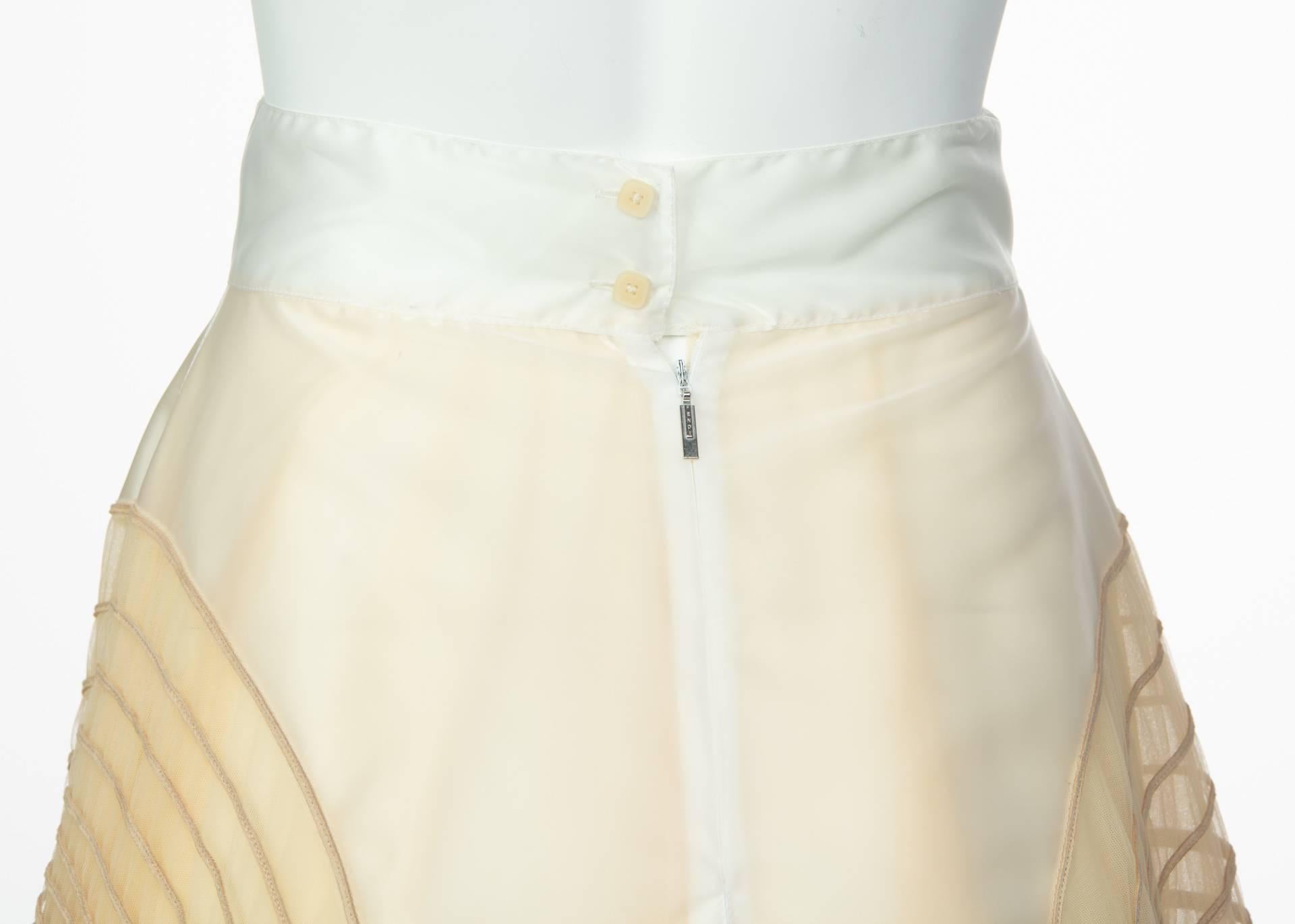 Fendi Karl Lagerfeld Pasarela S/S 2008 Vestido de ante negro recortado Conjunto de falda y capa en venta 11