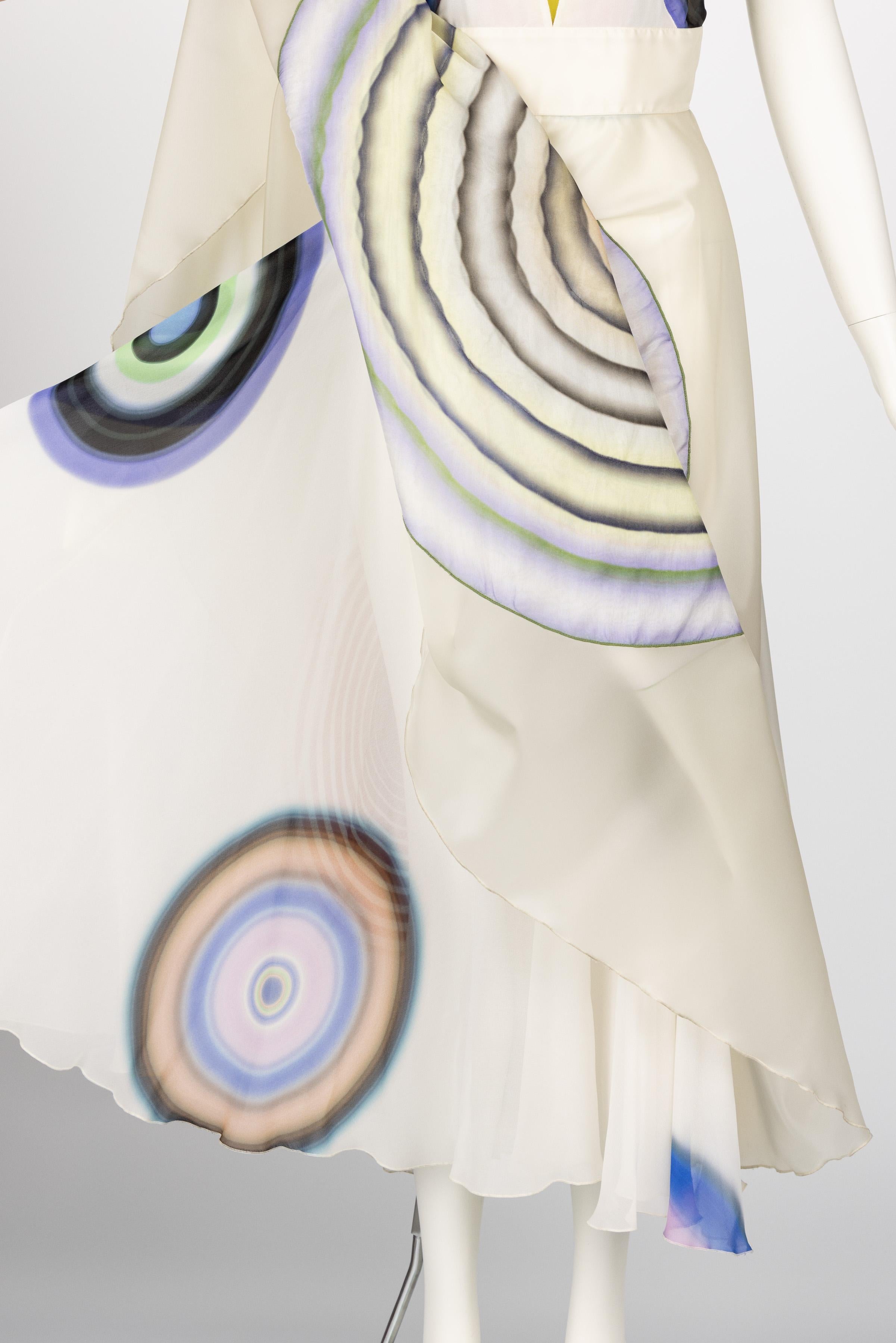 Fendi Karl Lagerfeld Silk Print Dress S/S 2008 Runway For Sale 4