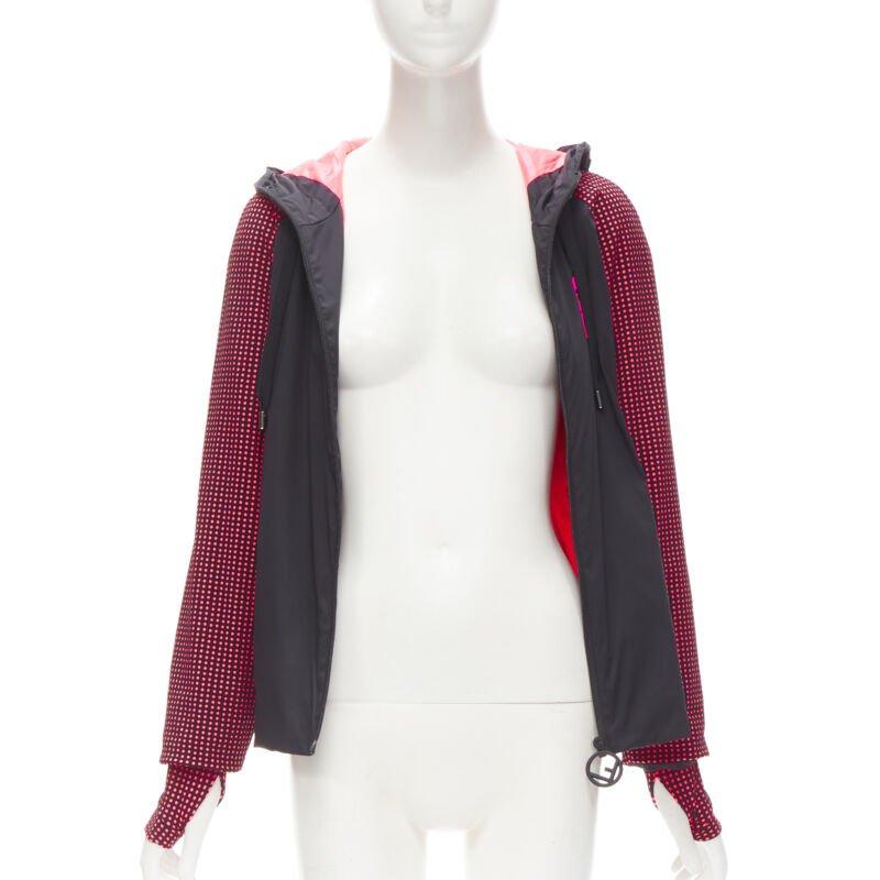 FENDI Karl Loves negro rosa lunares nylon activewear cazadora cortaviento Negro en venta
