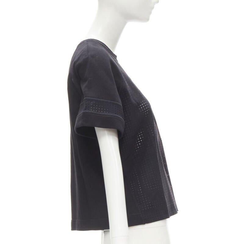 FENDI Karl Loves Karlito top in felpa nera traforata S In condizioni ottime in vendita a Hong Kong, NT
