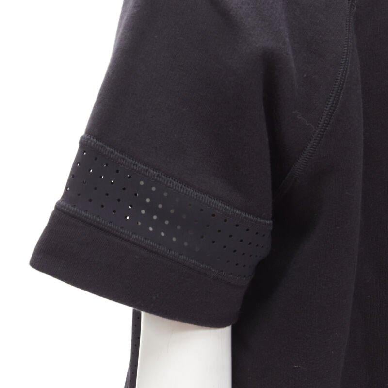 FENDI Karl Loves Karlito top in felpa nera traforata S in vendita 2