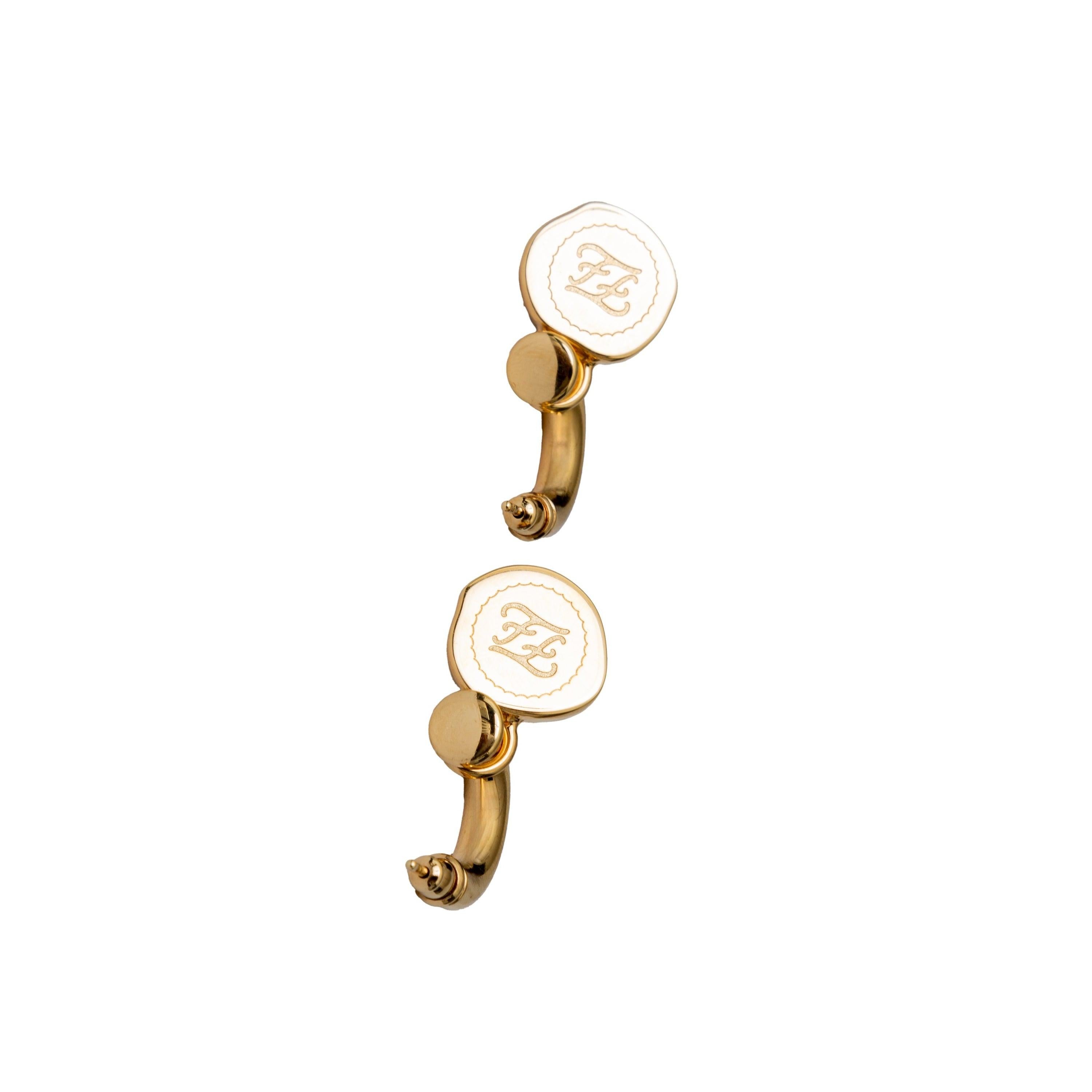 Women's Fendi Karligraphy Drop Earrings - '10s For Sale