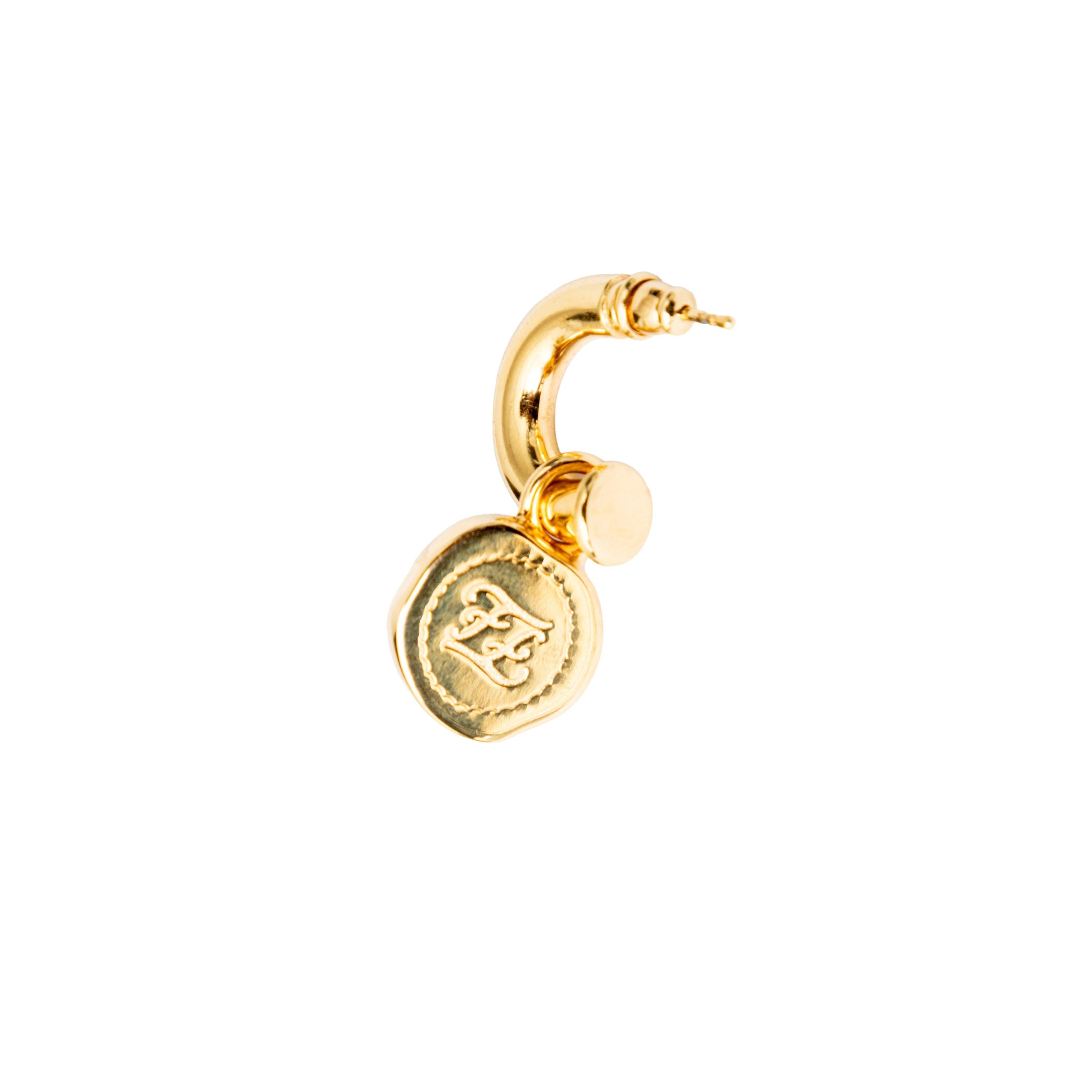 Fendi Karligraphy Drop Earrings - '10s For Sale 1