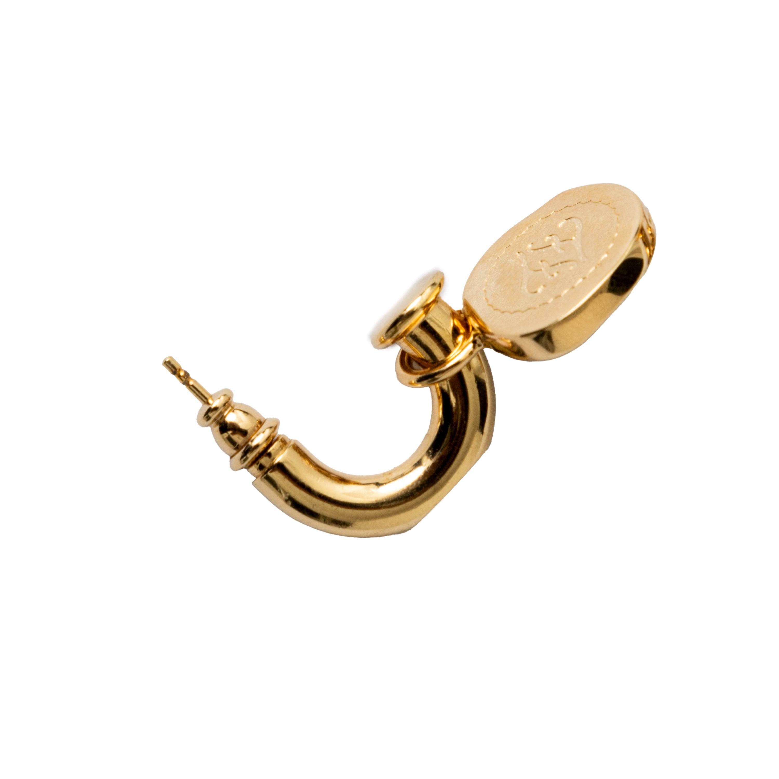 Fendi Karligraphy Drop Earrings - '10s For Sale 2