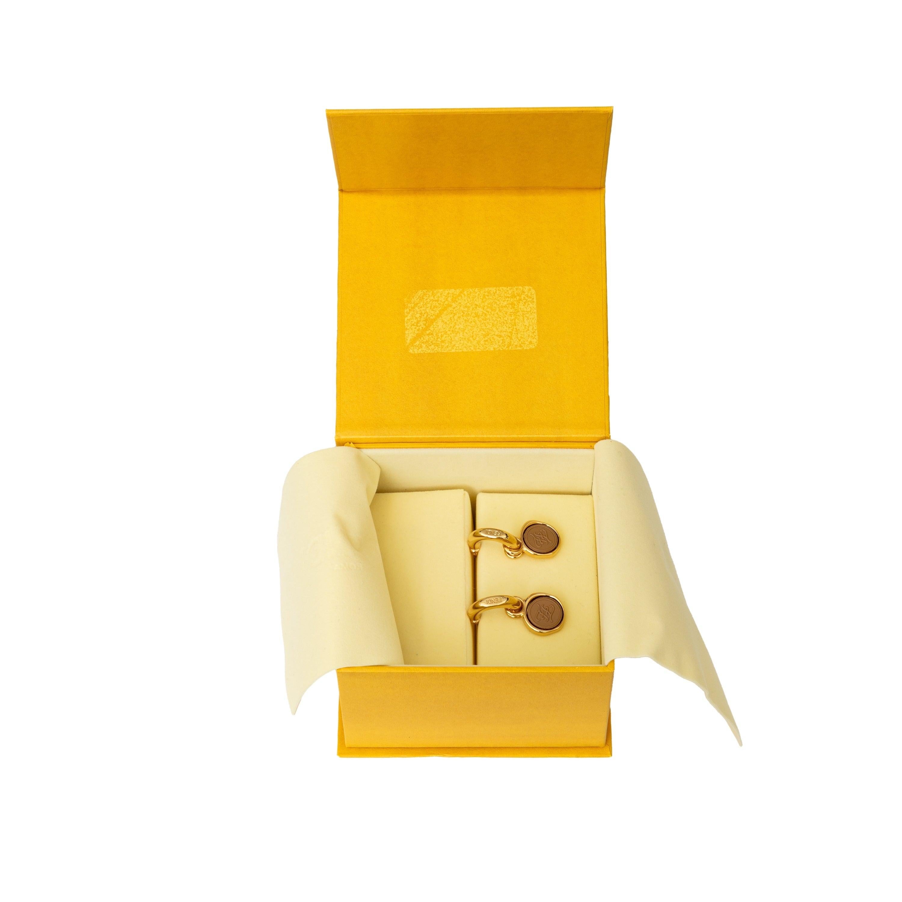 Fendi Karligraphy Drop Earrings - '10s For Sale 3