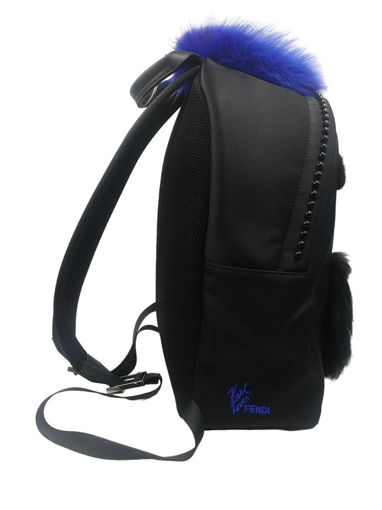 Fendi Karlito Black Backpack For Sale at 1stDibs