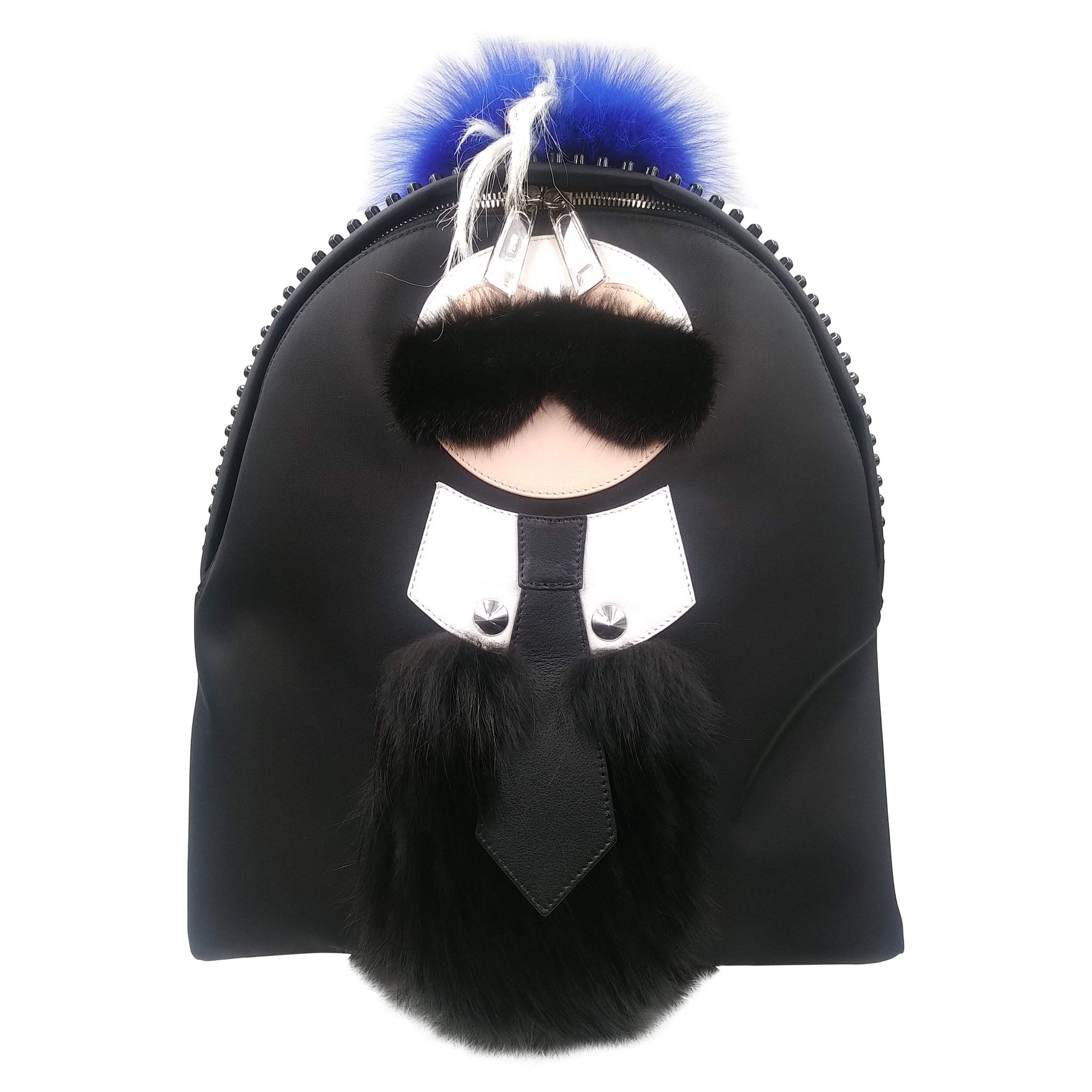 Fendi Karlito Black Backpack For Sale