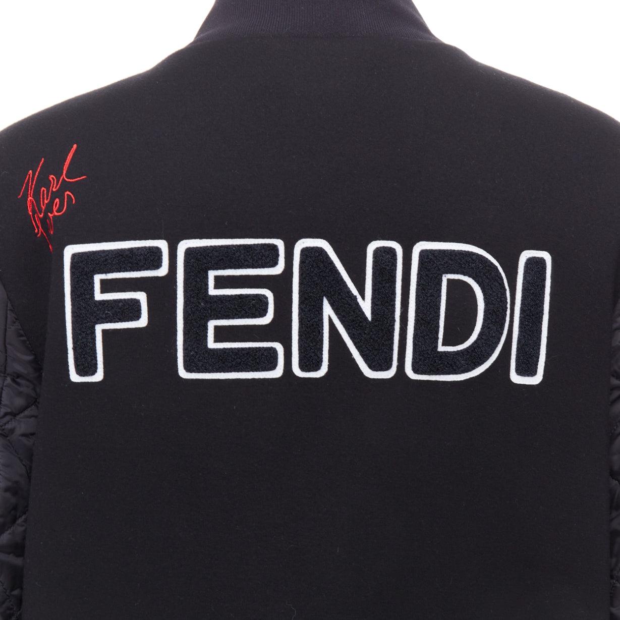 Fendi Karlito, bomber trapuntato nero in misto modal e pelliccia IT38 XS
Riferimento: KNLM/A00362
Marchio: Fendi
Model No: Karlito
Materiale: Modal, misto
Colore: Nero, Multicolore
Modello: Tinta unita
Chiusura: bottoni a pressione
Fodera: Tessuto