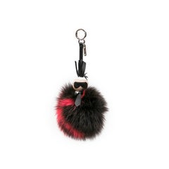 FENDI 'Karlito' Keychain or Bag Charm in Mink Fur